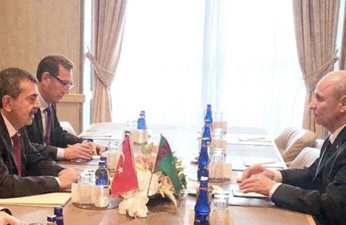 Bakan Tekin, Türkmenistan Bakanlar Kurulu Başkan Yardımcısı Nurmuhammet Amannepesov ile Görüştü